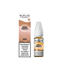 Cream Tobacco Nic Salt 10ml - Elfliq by Elf Bar