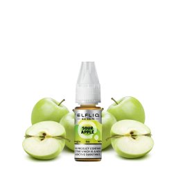 Sour Apple Nic Salt 10ml - Elfliq by Elf Bar