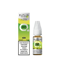 Sour Apple Nic Salt 10ml - Elfliq by Elf Bar