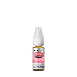 Strawberry Ice Cream Nic Salt 10ml - Elfliq by Elf Bar