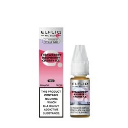 Strawberry Raspberry Cherry Ice Nic Salt 10ml - Elfliq by Elf Bar