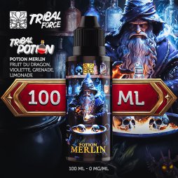 Potion Merlin (Violet/Dragon fruit/Pomegranate/Lemonade) 0mg 100ml - Tribal Force