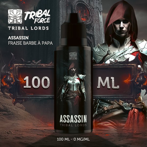 Assassin 0mg 100ml (Strawberry Cotton Candy) - Tribal Lords by Tribal Force