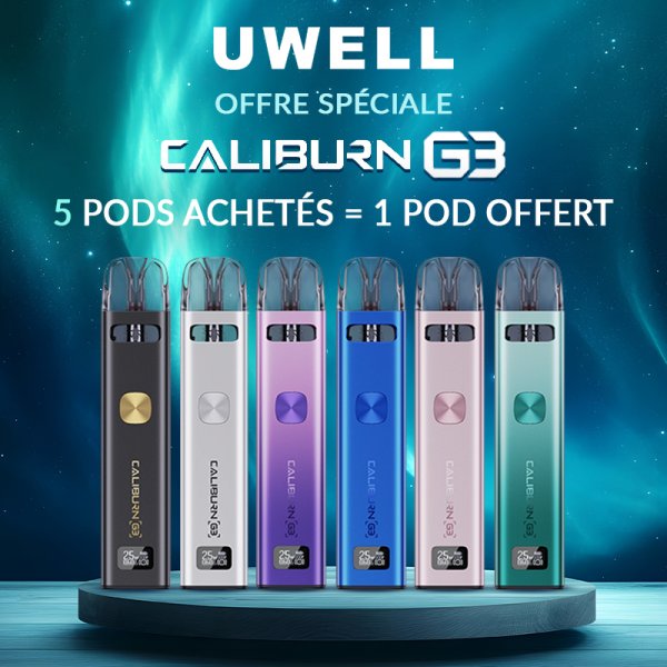 [Offer] 5+1 Pod Caliburn G3 - Uwell