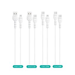 Eco-Friendly 4 in 1 Charging Cable Set (25pcs) - Kintone Series by DEVIA