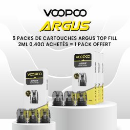 [Offer] 5+1 Cartridge Argus Pod  Top Fill 0.4Ω 2ml (3pcs) - Voopoo