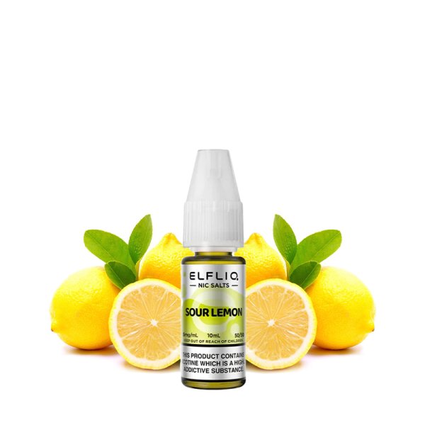 Sour Lemon Nic Salt 10ml - Elfliq by Elfbar