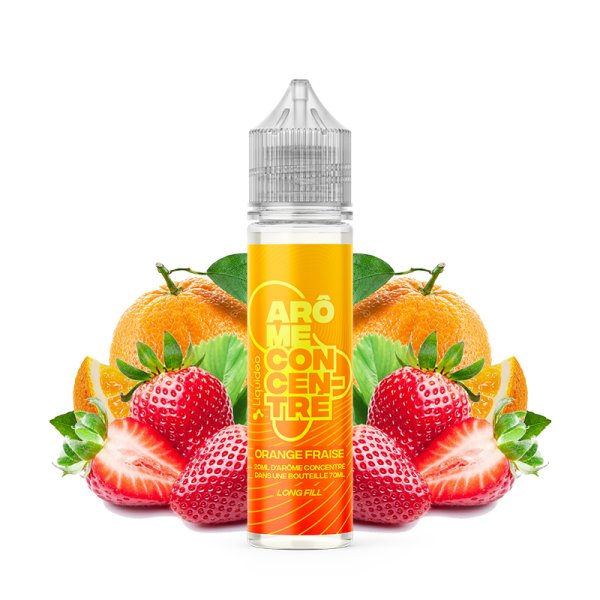 Long Fill Orange Fraise (Arôme Concentré) 20/70ml - Liquideo