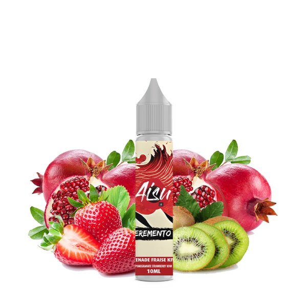 Grenade Fraise Kiwi Sel de Nicotine 10ml - Aisu Eremento