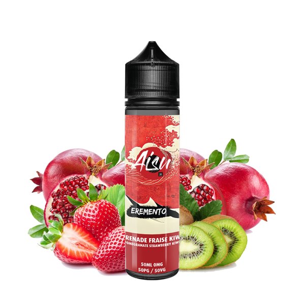 Grenade Fraise Kiwi 0mg 50ml - Aisu Eremento