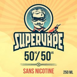 50PG / 50VG nicotineless base 250ml - SuperVape