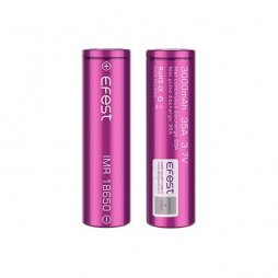 Efest Battery 18500 3000mah rechargeable 3.7V 35A purple flat top