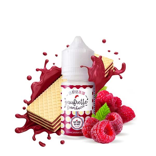 Concentré Gaufrette Framboise 30ml - Le Coq Qui Vape