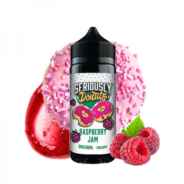 Raspberry Jam 0mg 100ml - Seriously Donuts by Doozy