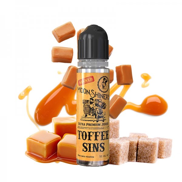 Toffee Sins 0mg 50ml + Booster 10ml - MoonShiners