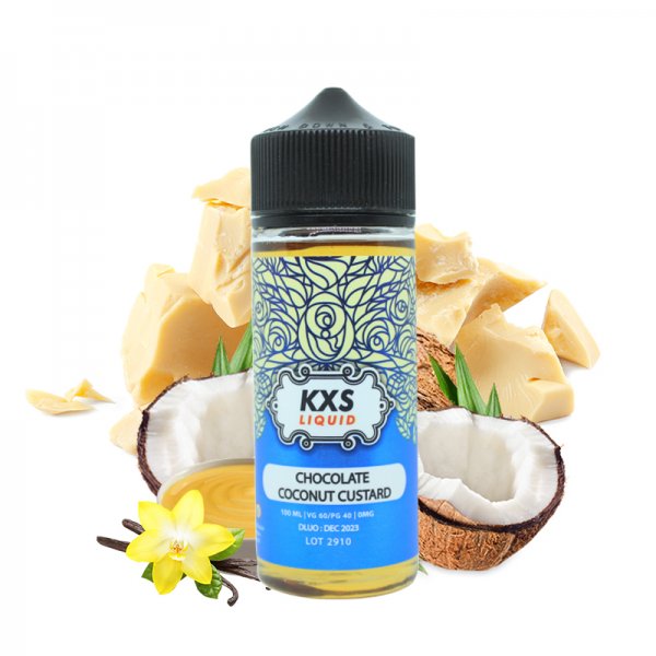 Chocolate Coconut Custard 0mg 100ml - KXS Liquid