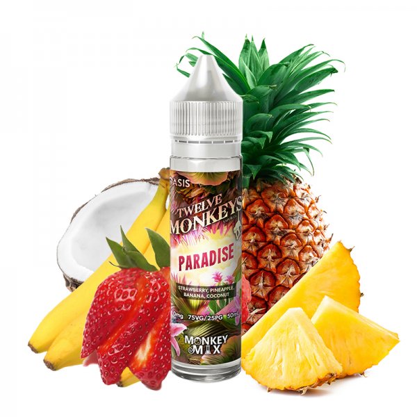 Paradise 0mg 60ml - Twelve Monkeys Oasis