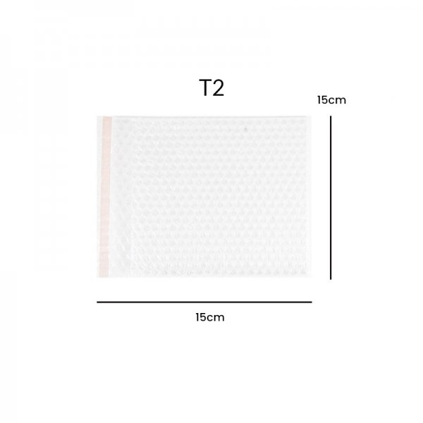 Small Square Bubble Bag Ø10 mm Adhesive Closure 15*15cm (10 pcs) - T2