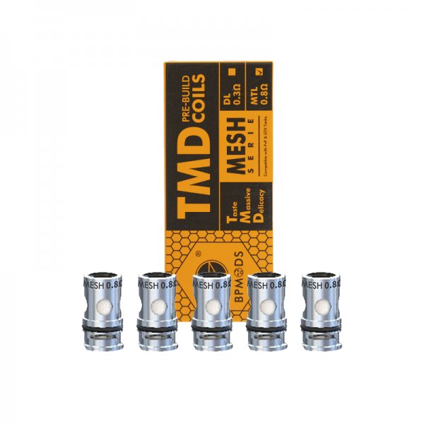 Coils TMD Mesh 0.8Ω MTL & RDL (5pcs) - BP mods